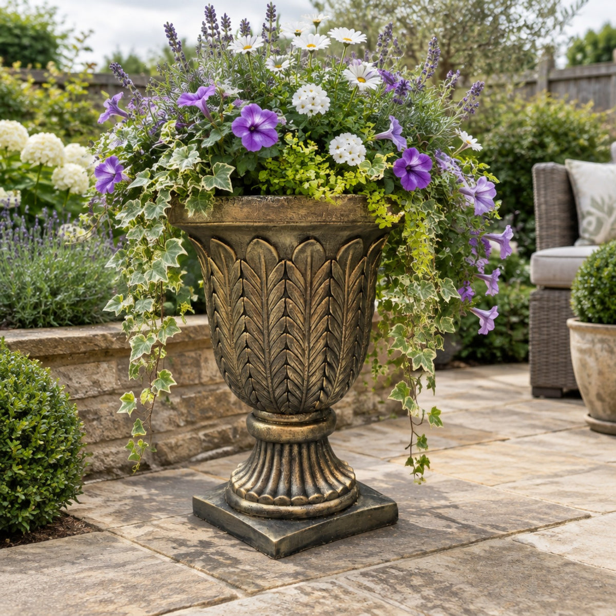 Imperial Estate Urn Planter | Large Concrete Garden Planter